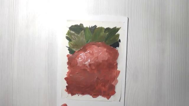Как нарисовать клубнику гуашью или акрилом смотреть онлайн