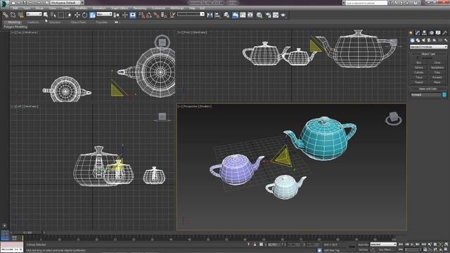 3D Max. Урок №6. Зеркальное отображение. Группы объектов. Единицы измерения.