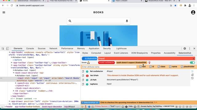 SelectorsHub Tutorial#5: How does SelectorsHub supports Shadow DOM?