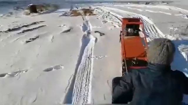 Собрали. Тянет очень сильно. Мотособака.