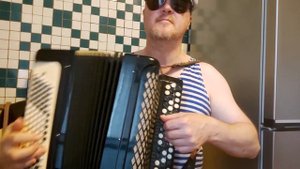 Раскинулось море широко... кавер на баяне песня