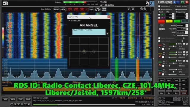 25.05.2021 17:11UTC, [Es], Radio Contact Liberec, Чехия, 101.4МГц, 1597км