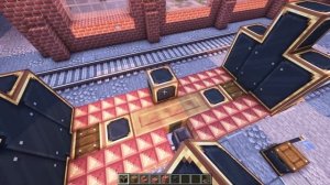 Lava Fluid Cargo Train Build - Create Mod Train in Minecraft