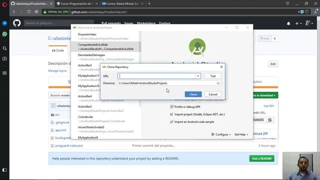 Android Studio - Git Clone смотреть онлайн