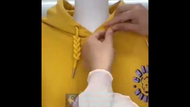 Лайфхак. Завязываем шнуровку на одежде красиво.