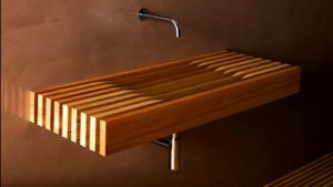 Раковина из дерева своими руками. Быть или не быть в интерьере ?