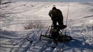 самодельный снегоход - быстро, легко и просто.
