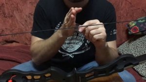 Изготовление седла на тетиве лука/ How to make arrow nock point on your bow