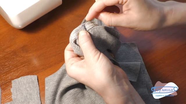 Шьём майку из бельевого кашкорсе. МК. Обработка горловины и проймы бейкой. смотреть онлайн