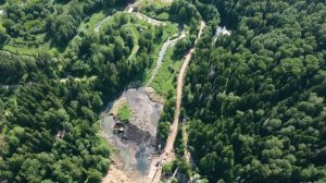 Создание плотины на реке Кунья, Пересвет, июль 2022