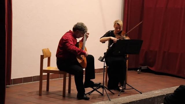 Niccolò Paganini: "Romance" for Guitar and Violin (from Grand Sonata) played by Duo Crescendo