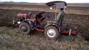 мотоблок-переломка.правильная настройка плуга