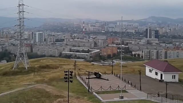 Караульная гора и вид на Красноярск