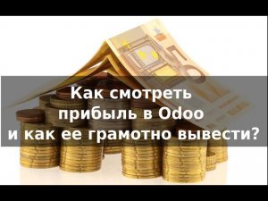 Урок Odoo. Где смотреть прибыль? Как оформить ее вывод собственнику?