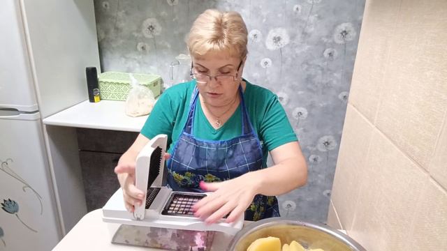 Тест-драйв овощерезки, готовлю винегрет,,,,