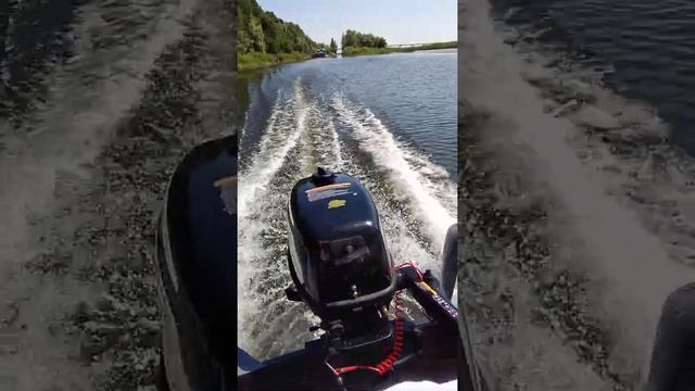 HDX 5 л.с. 2 такта. Движение с 1 человеком 80 кг. Штиль. смотреть онлайн