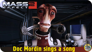 Shepard talks to Dr. Mordin after the Tuchanka in Mass Effect 2 (loyalty mission, full video)