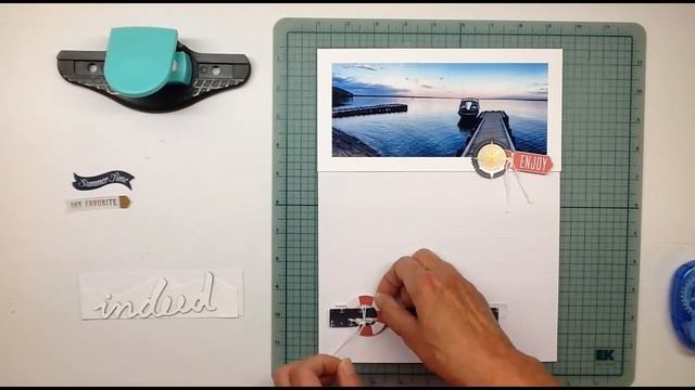 summer time indeed scrapbooking process video-stash layout