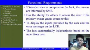 17F1050 - Low Cost Automatic Door Locking System With SMS Alerts