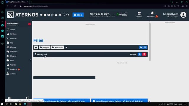 How to play Manhunt like @dream on Aternos | Manhunt Plugin for Aternos.