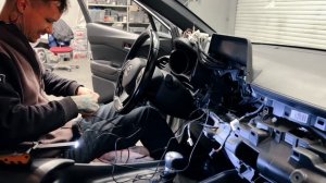 Установка магнитолы TEYES на Toyota C-HR CHR 【F2】【1 Din】 2016-2020 Левый руль