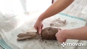 Жуткая поделка, зато делается быстро / своими руками из цемента/ Creepy cement craft for garden