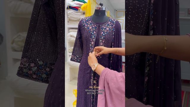 Partywear Jacket Gown Pattern 🌸Whatsapp 807 807 7999 смотреть онлайн