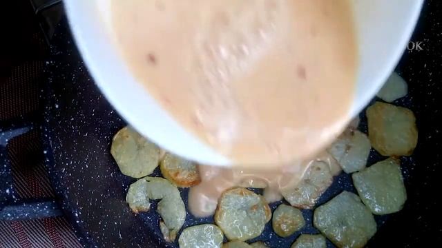 Жареный #картофель с яйцами  fried #potatoes with eggs