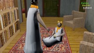Granny vs hopscotch game vs Grandpa - funny horror school animation (p.67)