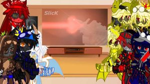 Kaijus react to MechaGodzilla VS Gigan by @slick4785