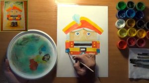 Как нарисовать Щелкунчика. Гуашь