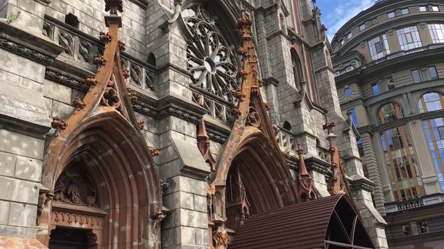 Город Киев. Костёл Святого Николаева. смотреть онлайн