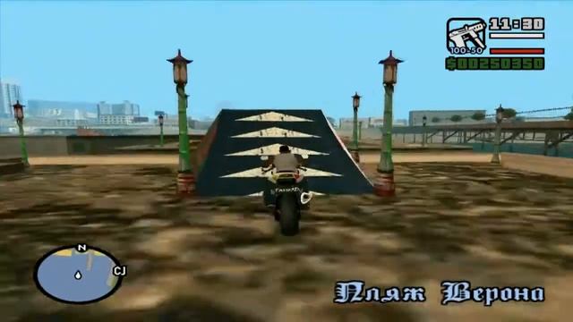 Обзор мода GTA San Andreas #5 |Мото трасса| смотреть онлайн
