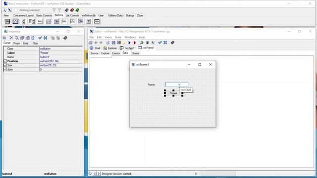 Step 6 : Cara Membuat Aplikasi GUI wxPython Dengan Bantuan BOA Constructor смотреть онлайн