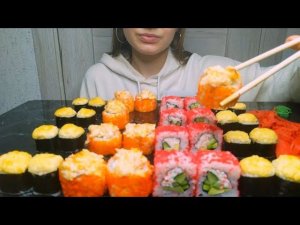 MUKBANG СУШИ И РОЛЛЫ