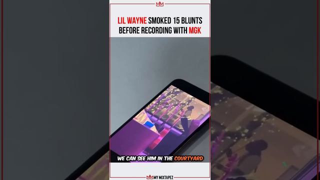 Lil Wayne smoked 15 blunts before recording with MGK 👀