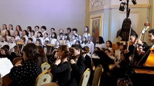"Хор пленных иудеев" из оперы "Набукко". Дж.Верди, хор детской музыкальной школы МГКМИ им.Ф.Шопена