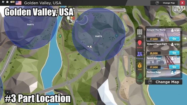 ROBLOX DRIVE WORLD | ALL PARTS LOCATION FOR NIMBUS 933 XTREME AND STREETEAGLE QUEST (EXPIRED)