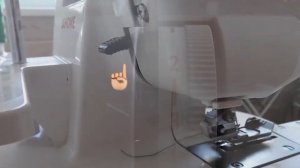 Заправка четвертой нити в оверлок Janome Excellent Lock 777