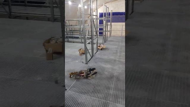 Монатаж мезонина на полочных стеллажах
