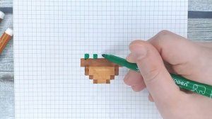 ★ Рисунки по клеточкам → ШАХМАТНЫЙ КАКТУС / Без чёрного цвета! Рисование по клеткам / Лайк АРТ