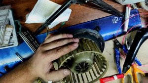 Ремонт вентилятора печки отопителя  daewoo nexia после попадания в него чего то что оторвало лопаст