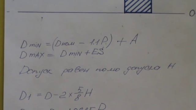 Размеры отверстий под резьбу резцом. Макаренко отдыхает.