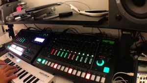 Roland MC-707 and Roland TR-8s Live Techno Jam Demo