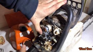 Stihl MS 211 Testschnitt, Vergaser reinigen #Stihl #WoodBoss