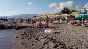 Погода в октябре в Турции. Обзор пляжа в Алании Asia Beach, Grand Bayar Hotel . Polat Alanya