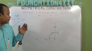 How to Construct a Rectangle When its one side and one diagonal are given