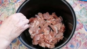 Мясо с тыквой и картофелем. На обед или ужин.