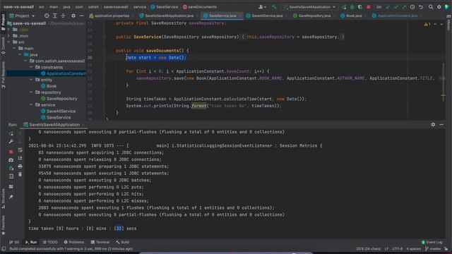 Save vs SaveAll Spring Data using SpringBoot Application смотреть онлайн