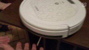 Робот-пылесос Scarlett SC-VC80R21, ускоренная запись работы, отзыв.